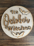 It's October 3D Greeting sign with easel