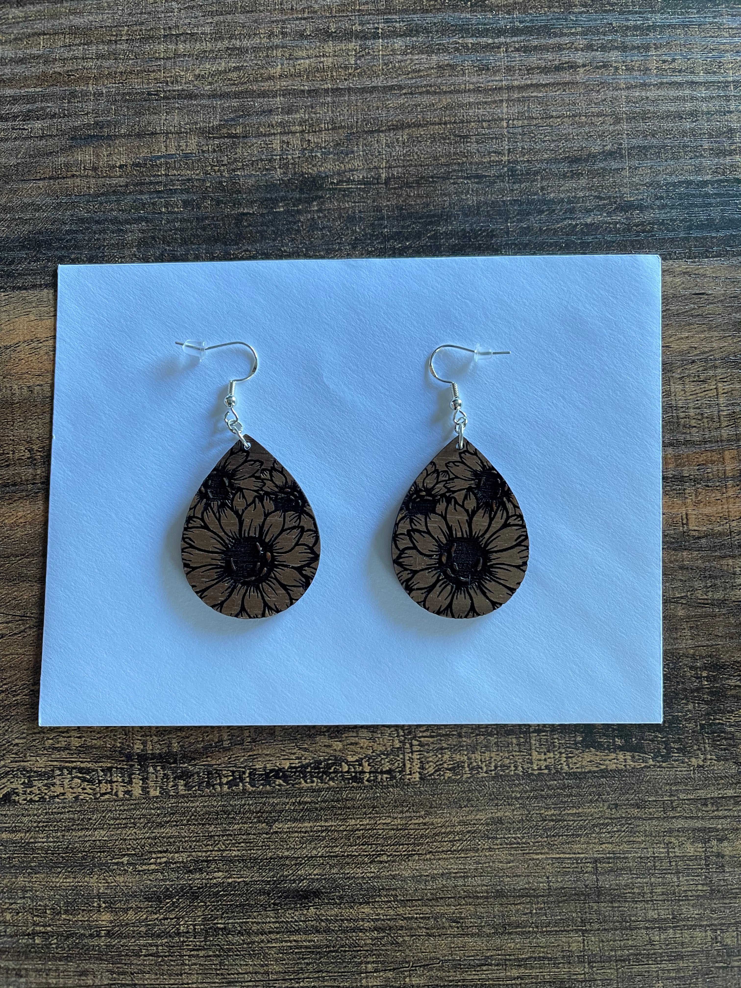 Sunflower earrings