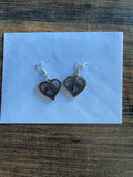heart paws earrings