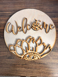 Spring 3D Greeting sign Ladybug with easel